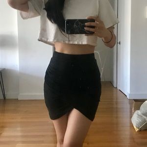 ZARA Tulip Wrap Mini Skirt